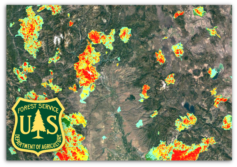 Example of drought monitoring maps on Drought.gov
