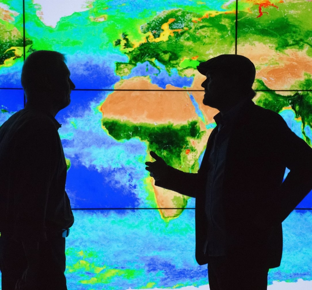 Researchers collaborating with Climate Engine data products