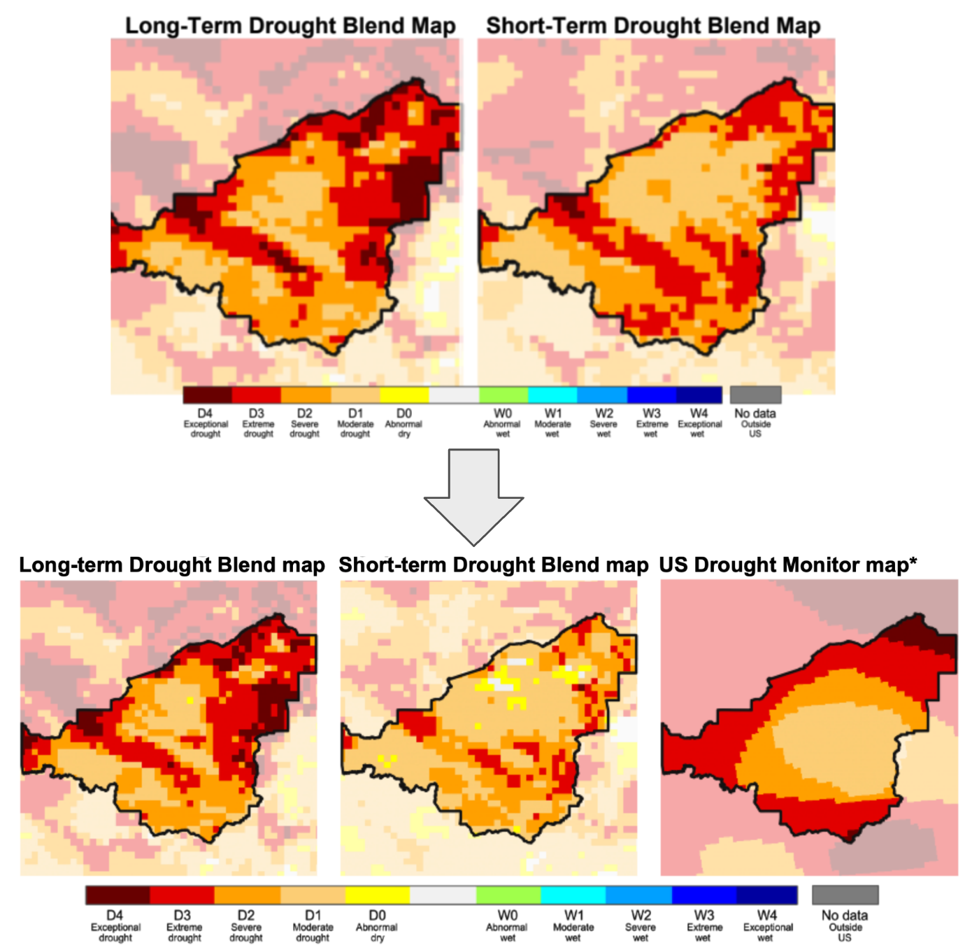 Addition of the U.S. Drought Monitor map
